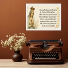Quadro Nossa Senhora De Fátima Do Rosário - Oração 45x34cm Mo