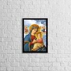 Quadro Nossa Senhora Do Perpétuo Socorro 33x24cm Moldura:made