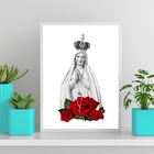 Quadro Nossa Senhora Imaculada Conceição 24x18cm Moldura:made