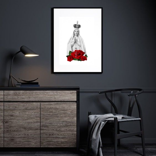 Quadro Nossa Senhora Imaculada Conceição - 60x48cm Moldura:ma