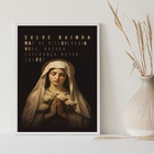 Quadro Nossa Senhora - Salve Rainha 45x34cm - Com Vidro Moldu