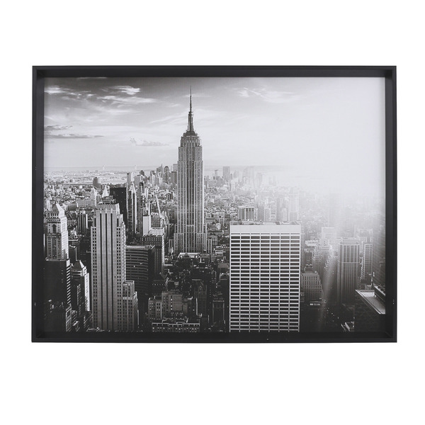 Quadro Nova York Aerea Preto E Branco 75x57cm Inspire Leroy Merlin