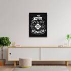 Quadro Nunca Desista Dos Seus Sonhos 24x18cm - Com Vidro Mold