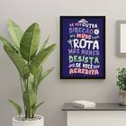 Quadro Nunca Desista Se Você Acredita 24x18cm - Com Vidro Mol