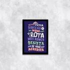 Quadro Nunca Desista Se Você Acredita 33x24cm - Com Vidro Mol