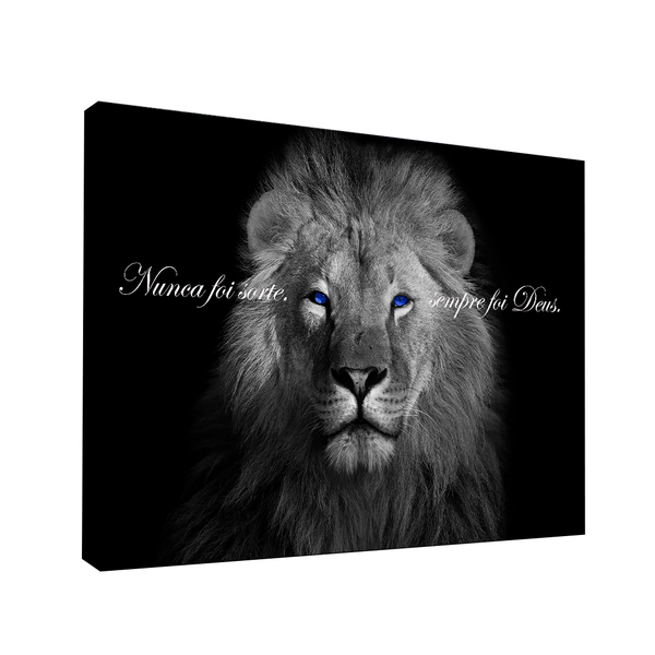 Quadro Nunca Foi Sorte, Sempre Foi Deus Pequeno 60x40