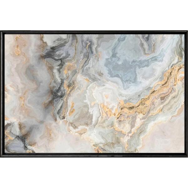 Quadro Nuvem Abstrato 80x60 - Casa Da Moldura