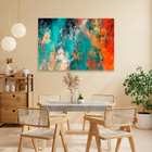 Quadro Nuvens Abstratas Coloridas -- Br Artes Médio 84x54