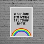 Quadro O Armário Tem Poeira E Eu Tenho Rinite 24x18cm Moldura