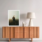 Quadro O Astronauta E As Flores 33x24cm - Com Vidro Moldura:m