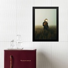 Quadro O Astronauta E As Flores 33x24cm - Com Vidro Moldura:m