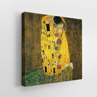 Quadro O Beijo Gustav Klimt Canvas Arte Decorativo 100x100cm