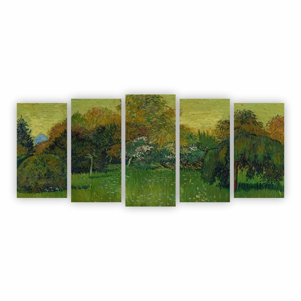 Quadro O Jardim Do Poeta Van Gogh Arte Canvas 155x65cm