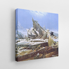 Quadro O Mar De Gelo David Friedrich Canvas Arte 60x60cm