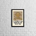 Quadro O Passado É Uma Roupa Que Não Serve Mais 24x18cm Moldu