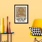 Quadro O Passado É Uma Roupa Que Não Serve Mais 24x18cm Moldu