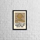 Quadro O Passado É Uma Roupa Que Não Serve Mais 33x24cm - Com