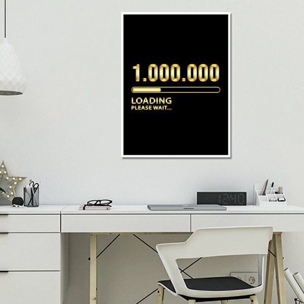 Quadro O Primeiro Milhão De Reais 33x24cm - Com Vidro Moldura