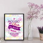 Quadro O Processo É Lento Mas Desistir Não acelera 24x18cm -