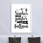 Quadro O Senhor É Meu Pastor - Minimalista 33x24cm Moldura Pr