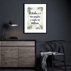 Quadro O Senhor É O Meu Pastor - 60x48cm Moldura:madeira Preta