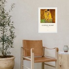 Quadro Obra Gustav Klint - The Kiss 45x34cm - Com Vidro Moldu