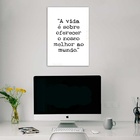 Quadro Oferecer O Melhor Ao Mundo 24x18cm - Com Vidro Moldura