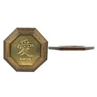 Quadro Oitavado Ideograma Amor 18cm