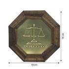 Quadro Oitavado Profissão Direito 18cm