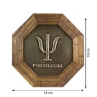 Quadro Oitavado Profissão Psicologia 18cm
