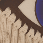 Quadro Olho Grego 3D Marrom com Vidro 80x100cm Arte Própria