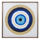 Quadro Olho Grego Bronze com Vidro 100x100cm Arte Própria