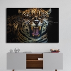 Quadro Onça Feroz - 1 Tela Estampado