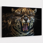 Quadro Onça Feroz - 1 Tela Estampado