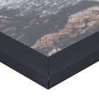 Quadro Ondas Preto com Vidro 40x60cm Arte Própria