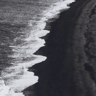 Quadro Ondas Preto com Vidro 40x60cm Arte Própria