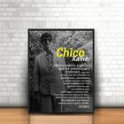 Quadro Oração Chico Xavier 33x24cm - Com Vidro Moldura:madeir