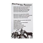 Quadro Oração De São Francisco De Assis 50x30 Cm Branco