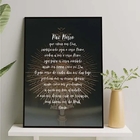 Quadro Oração Pai Nosso - Santíssimo 33x24cm - Com Vidro Mold