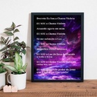 Quadro Oração Saint Germain 24x18cm - Com Vidro Moldura:madei