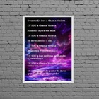 Quadro Oração Saint Germain 33x24cm Moldura:madeira Branca