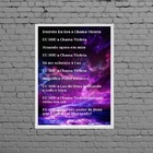 Quadro Oração Saint Germain 45x34cm - Com Vidro Moldura:madei