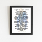 Quadro Oração Salve Rainha 33x24cm - Com Vidro Moldura:madeir