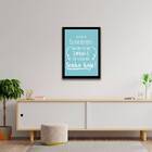 Quadro Orei Por Coisas Que Tenho Hoje, Azul 45x34cm - Com Vid