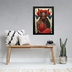 Quadro Orixá Iansã Com Borboletas 33x24cm - Com Vidro Moldura