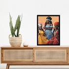 Quadro Orixás - Oxum Iemanjá E Iansã 33x24cm Moldura:madeira