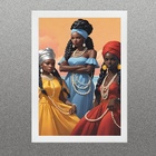 Quadro Orixás - Oxum Iemanjá E Iansã 33x24cm Moldura:madeira