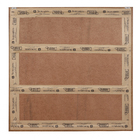 Quadro Orquídea Marrom com Vidro 100x100cm Tropical