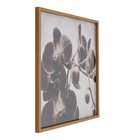 Quadro Orquídea Marrom com Vidro 100x100cm Tropical