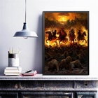 Quadro Os Quatro Cavalheiros Do Apocalipse 45x34cm Moldura:ma